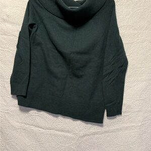 GAP Dark Green Women's Cowl Neck Sweater